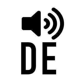 Icon Audiodeskription in deutscher Sprache