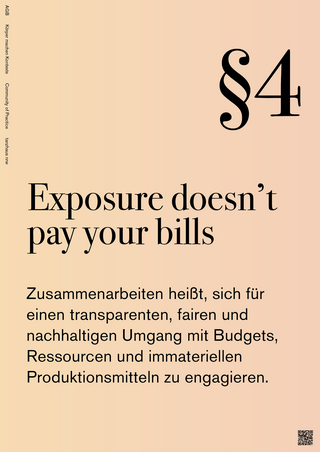 Exposure doesn't pay your bills.