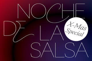 Noche de la Salsa – X-Mas Special Noche de la Salsa Schriftzug mit Hinweis auf X-Mas Special